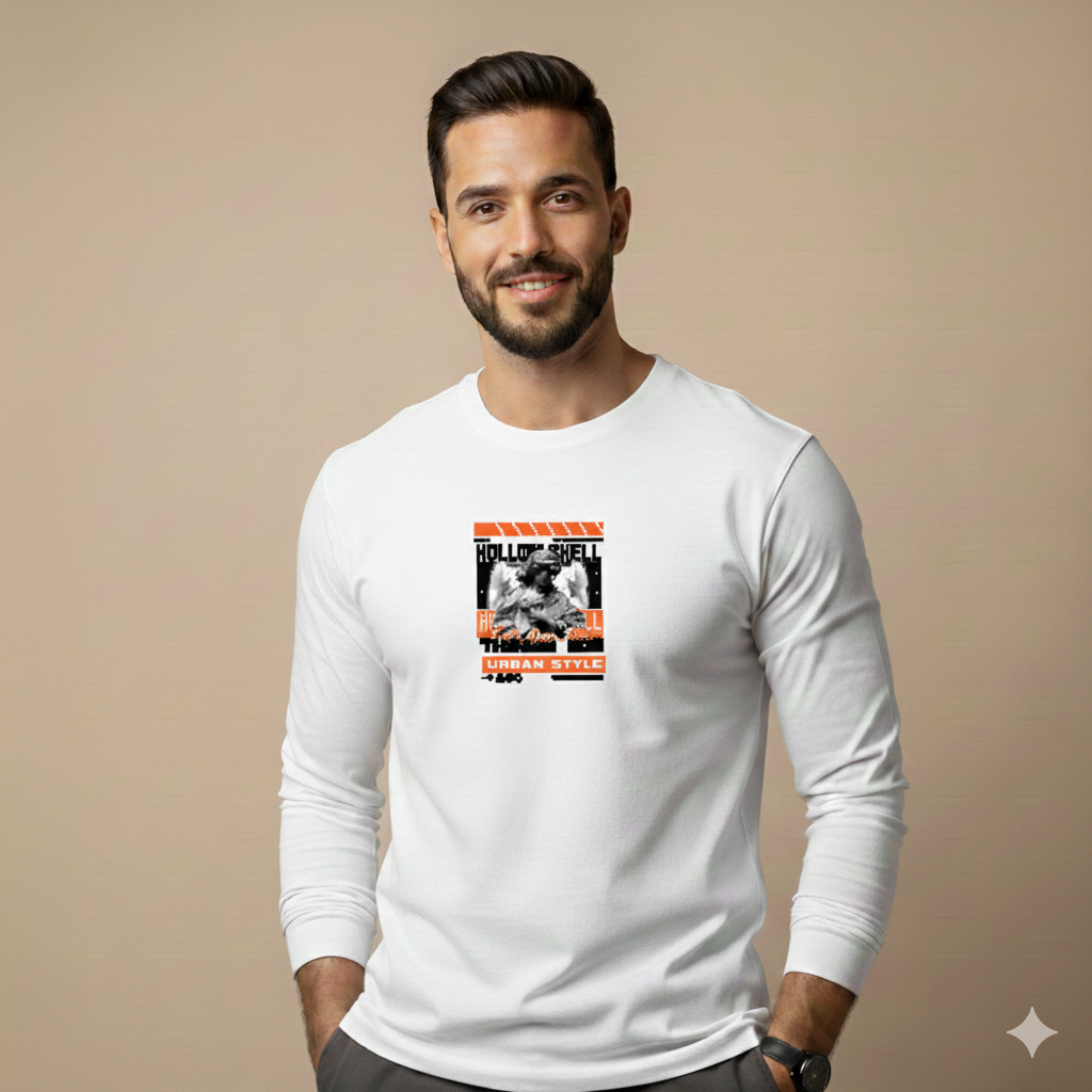 تيشيرت تصميم طبعة حضرية بنقشة كلب