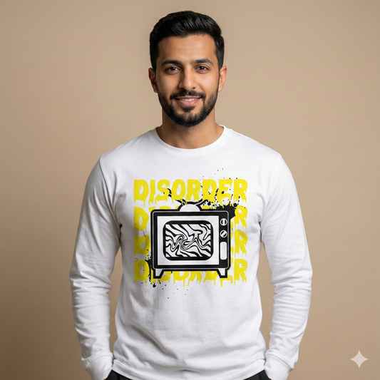 تيشيرت تصميم طبعة تلفاز جرافيك بكتابة