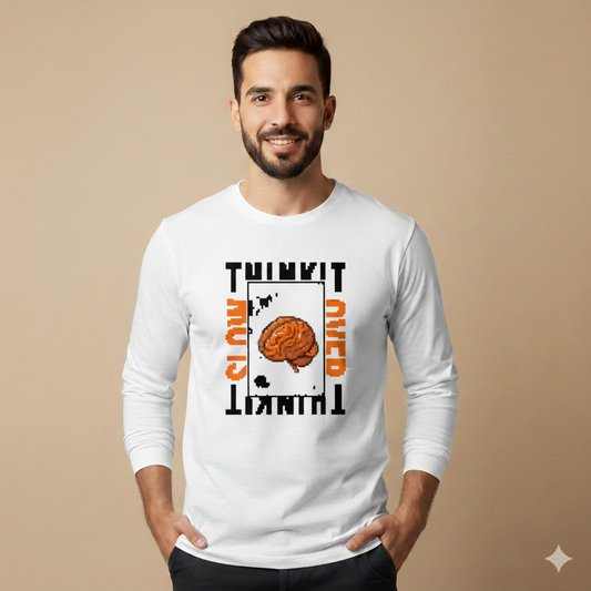 تيشيرت تصميم طباعة جرافيك دماغ