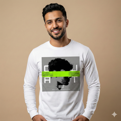 تيشيرت تصميم جرافيك عصري بنقشة بورتريه