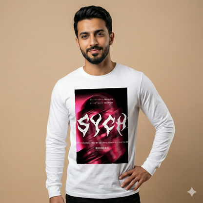 تيشيرت تصميم ستريت وير جرافيك وردي
