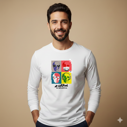 تيشيرت تصميم جرافيك جماجم بوب آرت