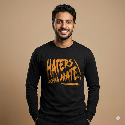 تيشيرت تصميم طباعي بعبارة Haters Hate