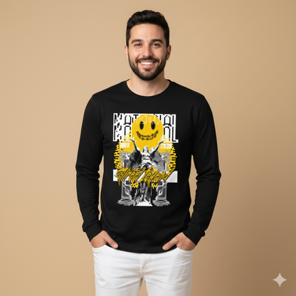 تيشيرت تصميم طباعة قطن بنقشة سميل