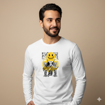 تيشيرت تصميم طباعة قطن بنقشة سميل
