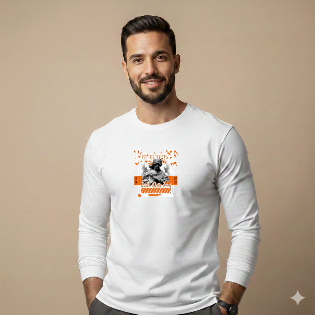 تيشيرت تصميم جرافيك مطبوع بنقشة عصرية