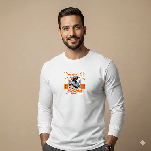 تيشيرت تصميم جرافيك مطبوع بنقشة عصرية