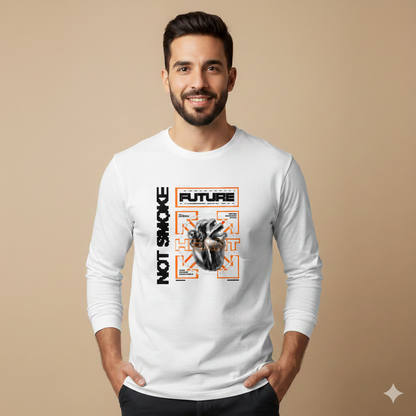 تيشيرت تصميم جرافيك FUTURE بطباعة قلب