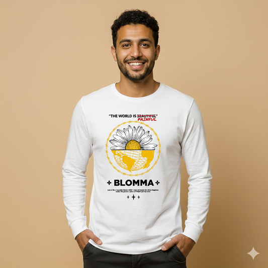 تيشيرت تصميم طباعة BLOMMA بنقشة زهرة