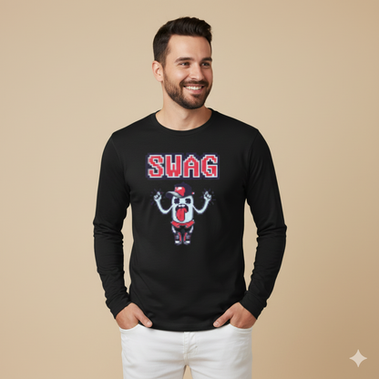 تيشيرت تصميم جرافيك بعبارة SWAG