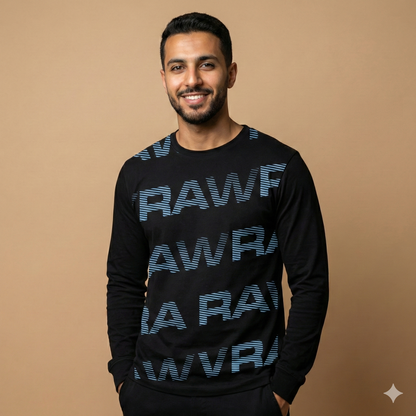 تيشيرت تصميم ستريت وير بطباعة حروف