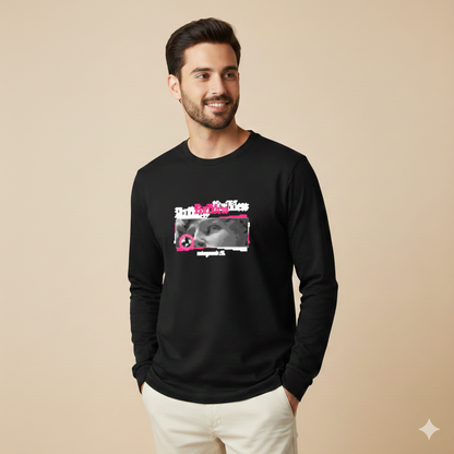 تيشيرت تصميم طبعة فنية بنقشة بورتريه