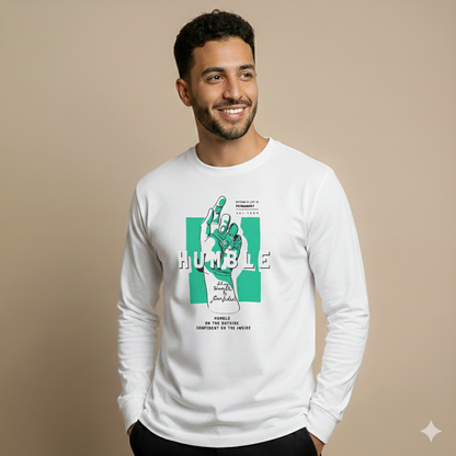 تيشيرت تصميم طباعة جرافيك كلمة HUMBLE