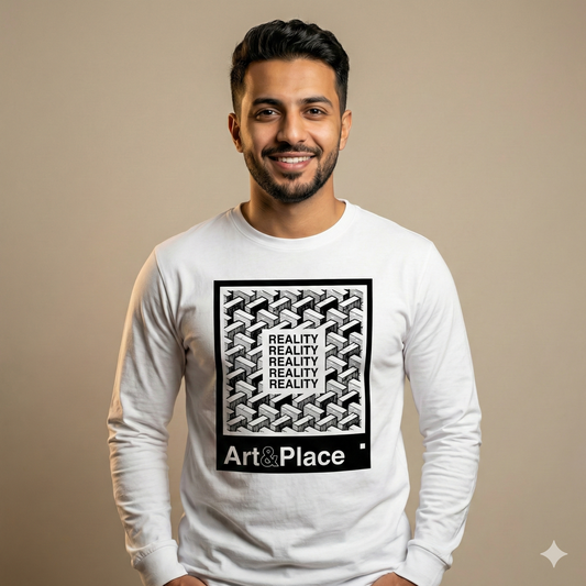 تيشيرت تصميم Art&Place بنقشة Reality